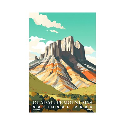 Guadalupe Mountains National Park Poster, Travel Art, Office Poster, Home Decor | S3 - image1
